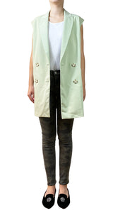 Abrigo Verde Sin Mangas