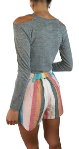 Polera Gris Abertura