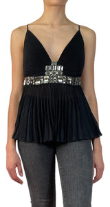 Blusa Negra Piedreria