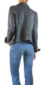Chaqueta Cuero con Tachas