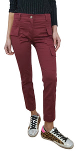 Pantalón Cargo Burdeo