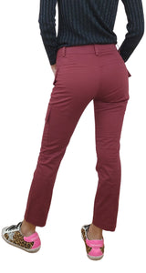 Pantalón Cargo Burdeo
