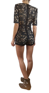 Mini Enterito Encaje Negro