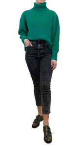 Sweater Cuello Alto Verde