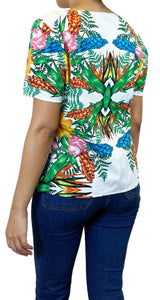 Polera Multicolor estampada