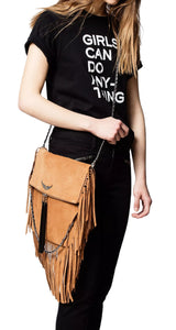Clutch Rockson Fringes Camel