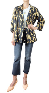 Blazer Lino Animal Print