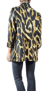 Blazer Lino Animal Print