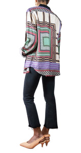 Blusa Seda Multicolor
