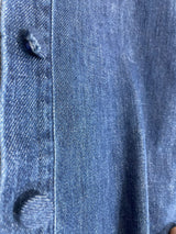 Blusa Crop Denim Oversize