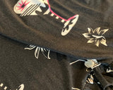 Vestido Estampado Negro