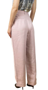 Pantalón Rosa Pastel Palazzo