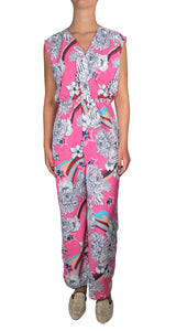 Enterito Rosado Estampado Floral