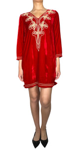 Vestido Avellana Ferai Terciopelo