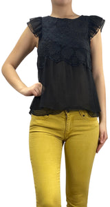 Blusa Negra Bordada