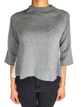 Sweater Gris Sin Mangas
