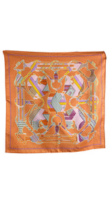 Pañuelo Estampado de Seda