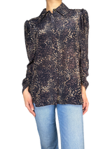 Blusa Mangas Fruncidas