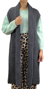 Sweater Abierto Tejido