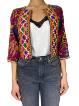 Chaqueta Bordada Multicolor