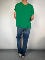 Polera Cuello V Verde