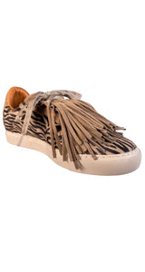 Zapatillas Flecos Cuero