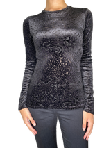 Sweater Negro Gamuza