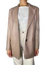 Blazer Beige Cuero Vegano