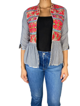 Chaqueta Multicolor Bordada