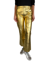 Pantalón Flare Cuero