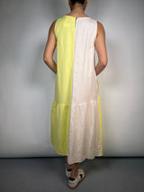 Vestido Lino Bicolor