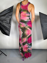 Vestido Estampado Traslucido