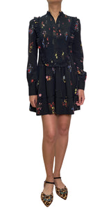 Vestido Negro Estampado