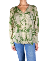 Blusa Verde Estampada
