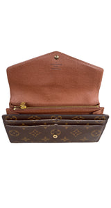 Billetera Monograma Cuero