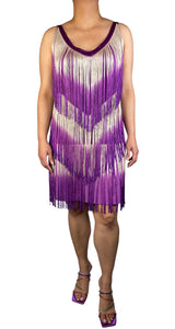 Vestido Flecos PLUS SIZE