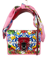 Cartera Mayólica Floral Lucia Y Fular De Seda