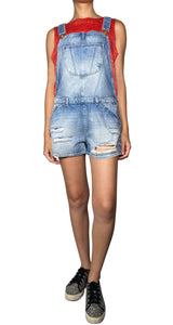 Jardinera Denim Destroyed