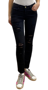 Pantalón Negro Ripped