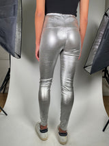 Leggings Plateada