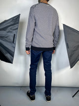 Sweater Blanco y Negro