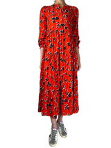 Vestido Rojo Estampado