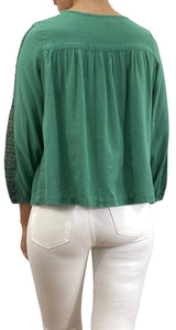Blusa Verde Bordada