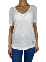 Polera Blanca Detalle