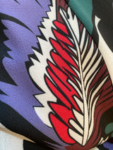 Vestido Camisero Estampado Plumas