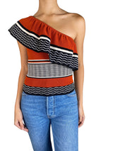 Blusa Tejida De Un Hombro