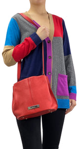 Bandolera Roja Cuero