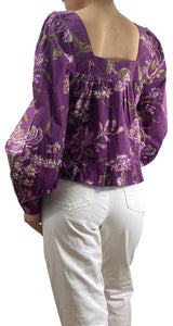 Blusa Morada Flores