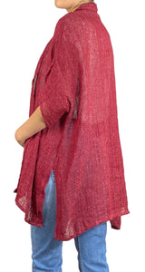 Kimono Burdeo Abierto