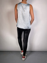 Blusa Celeste Platinada